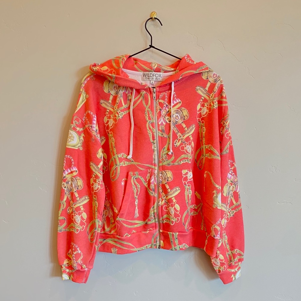 WILDFOX Bits & Bridles Equestrian Zip Up Hoodie - Picture 2 of 7